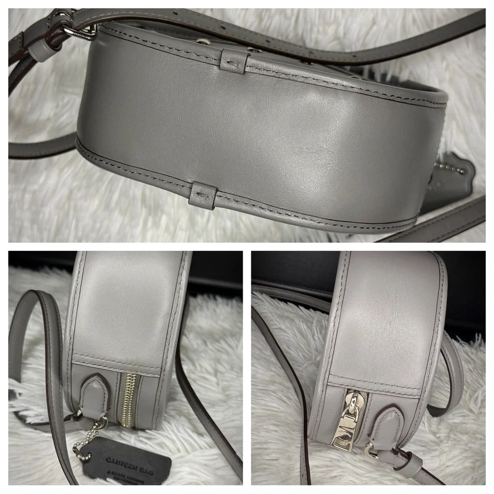 Coach Grey Canteen with Rivets, F39752